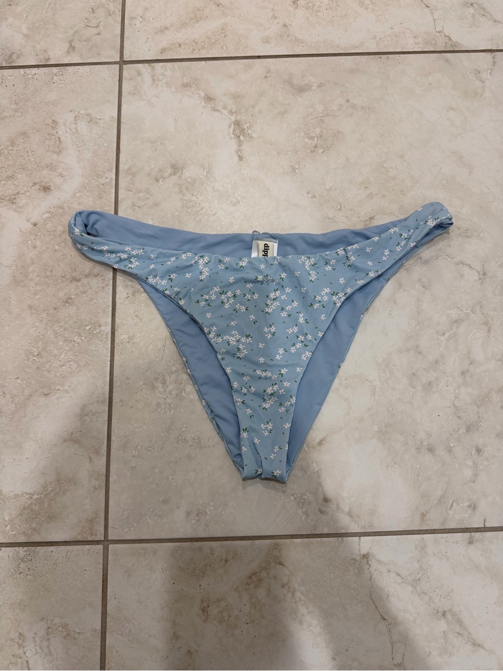 Dippin' Daisy's Light Blue Floral Bikini Bottoms